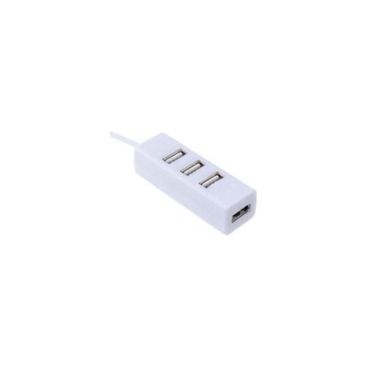 USB 2.0 elosztó 4 portos fehér 2,45cm