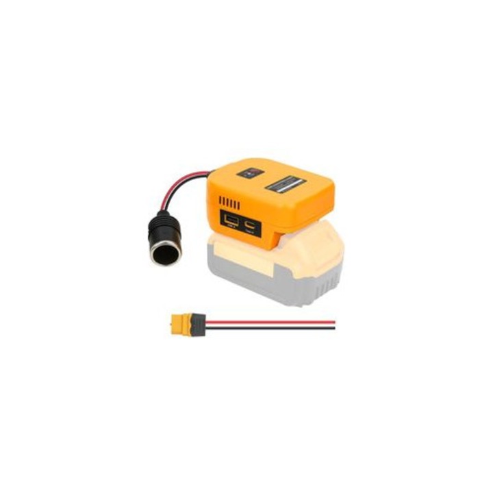 Convertor tensiune 20V la 12V 10A 120W, aluminiu, 12x6x4cm