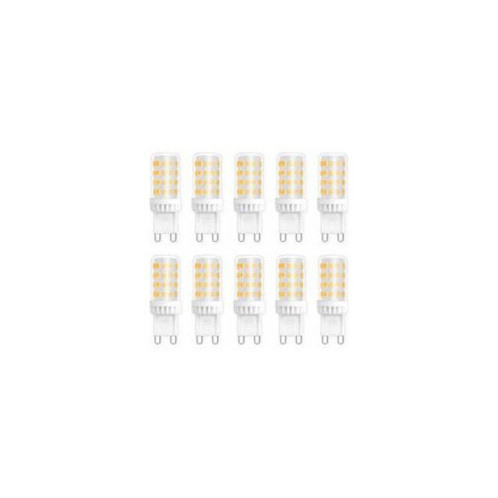10 db G9 5W 4000K semleges fehér LED izzó készlet 18x50mm