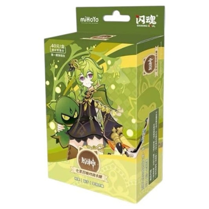 Настолна игра, MiHoYo, Genshin Impact TCG, Collei, многоцветен, комплект