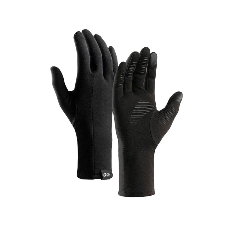 Unisex sportkesztyű, vízálló, meleg, fekete, XL