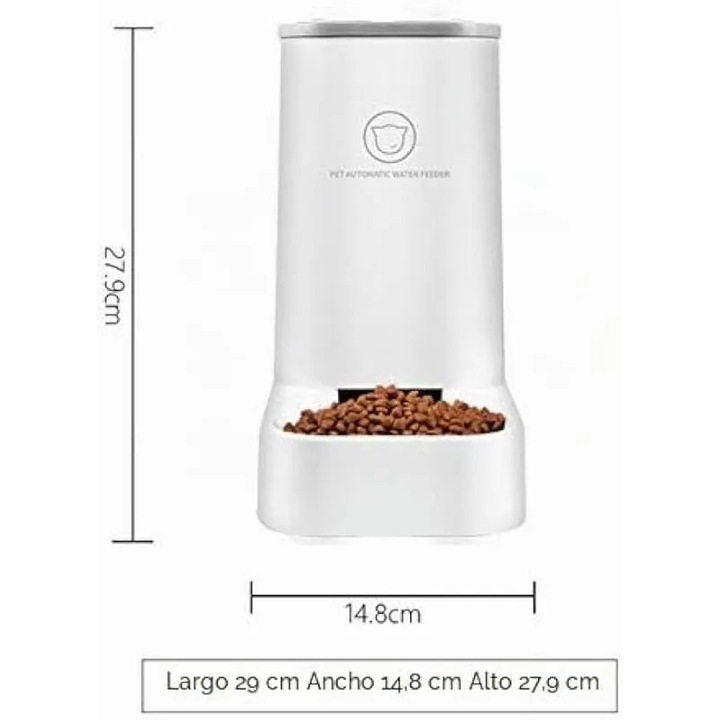 Állateledel és vízadagoló szett, 3.8L, élelmiszeripari műanyag, 2 darab
