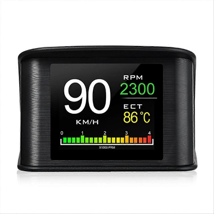 Kijelző autó HUD P10, digitális, színes, 2.6 inch, fekete
