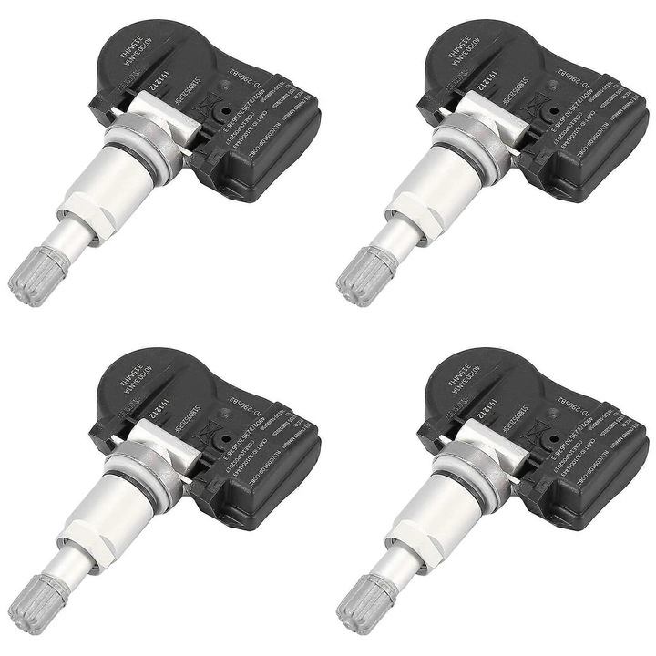 4 db keréknyomás érzékelő készlet 315MHz, fekete, 4x4cm