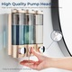 Dispenser sapun 3 camere 300ml perete auriu