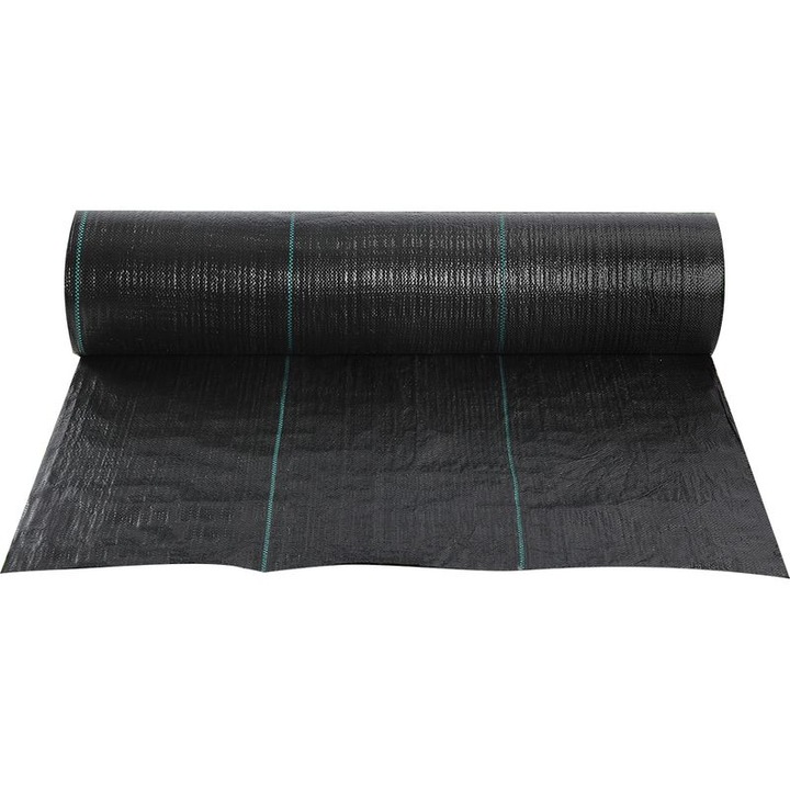 Anyag geotextil gyomirtó 1x91m zöld áteresztő UV álló