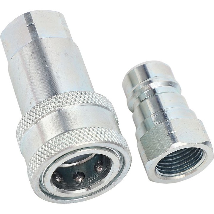 Hidraulikus gyorscsatlakozó 3/8 hüvelyk, edzett acél, 24GPM, 3600PSI, 2 darabos készlet