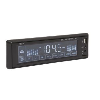 Player auto M.N.C, 39713 Phantom Touch, 4x40W RMS, touchscreen, MP3 USB / SD / MMC, AUX Player auto M.N.C, 39713 Phantom Touch, 4x40W RMS, touchscreen, MP3 USB / SD / MMC, AUX