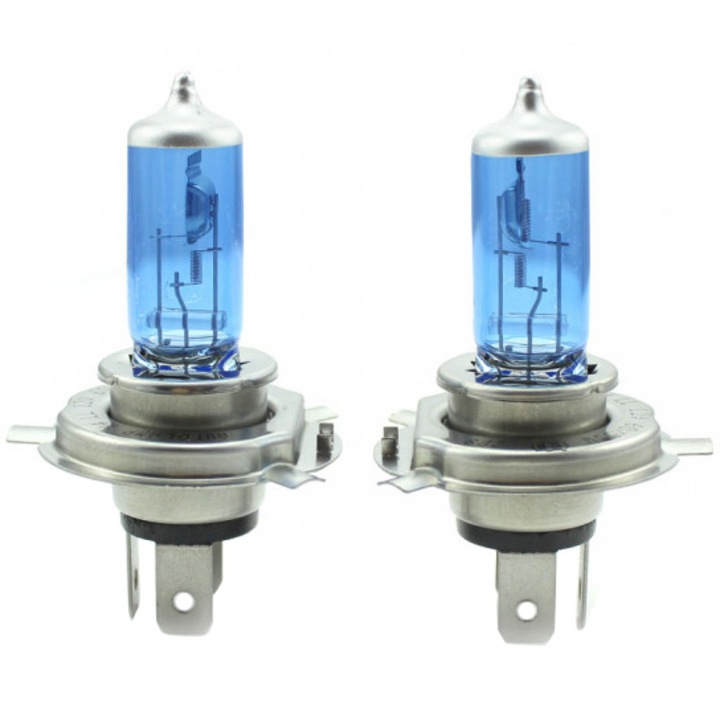 Set de 2 becuri CARGUARD Halogen H4 + 100% Intensitate - LONG LIFE