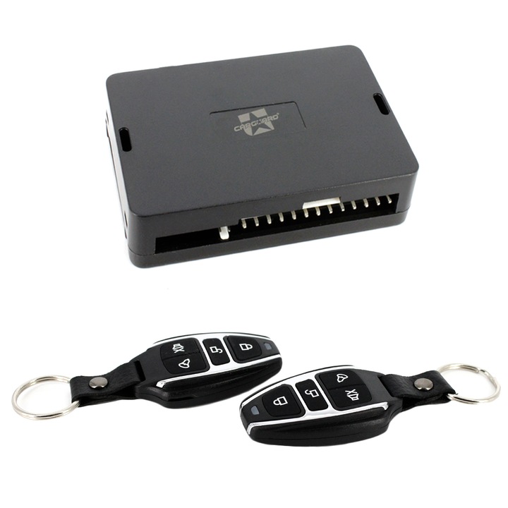 Комплект модул за централно заключване Carguard MIC011, С две дистанционни, 12V