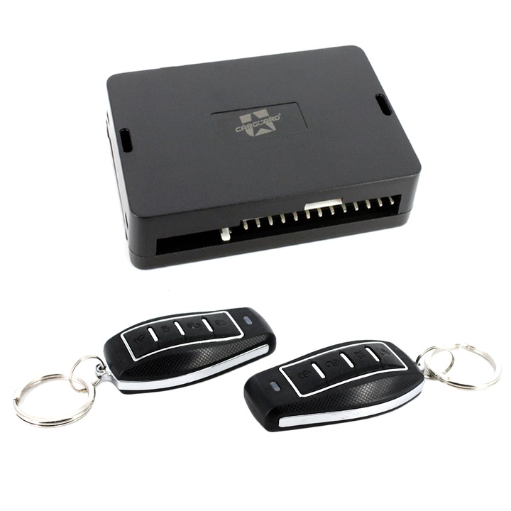 Комплект модул за централно заключване Carguard MIC014, С две дистанционни, 12V