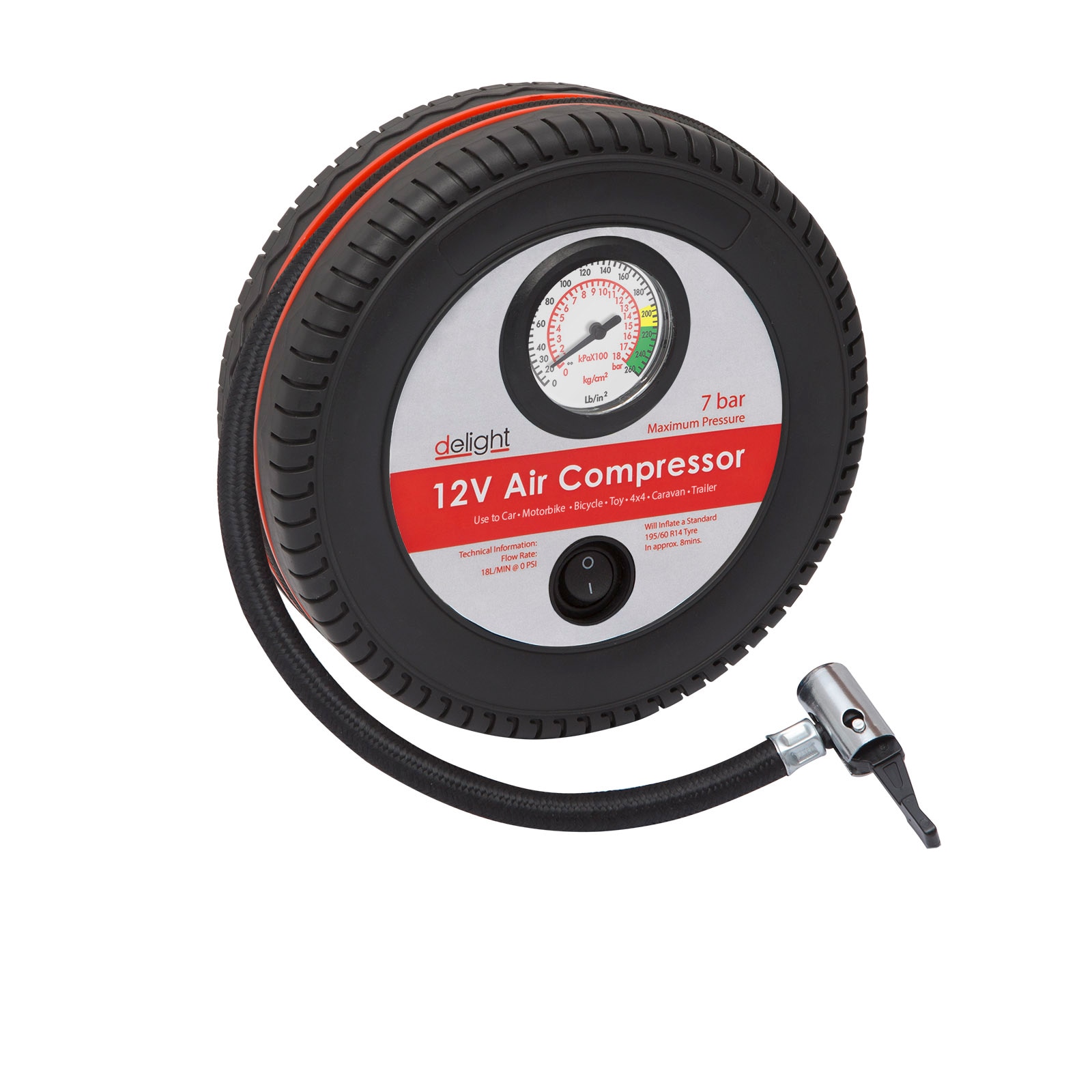 Compresor auto Delight, 7 bari, 12V, 55806