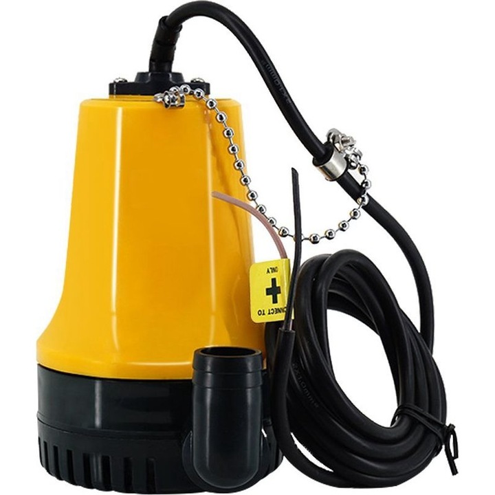 Merülő szivattyú 50W 12V, egyfokozatú, vízszintes, műanyag, 110x162mm