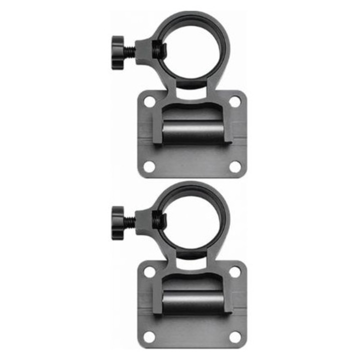 Set 2 suporturi umbrele aluminiu pliabile, rezistente, 41x51mm
