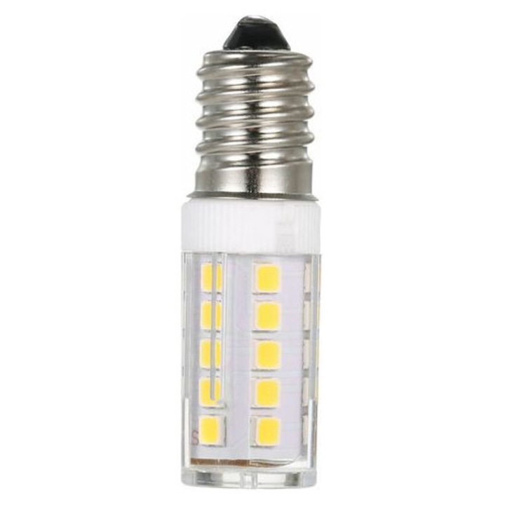 Bec LED E14 5W 3000K 33 LED, kerámia, 53x16x16mm, 2 darabos szett