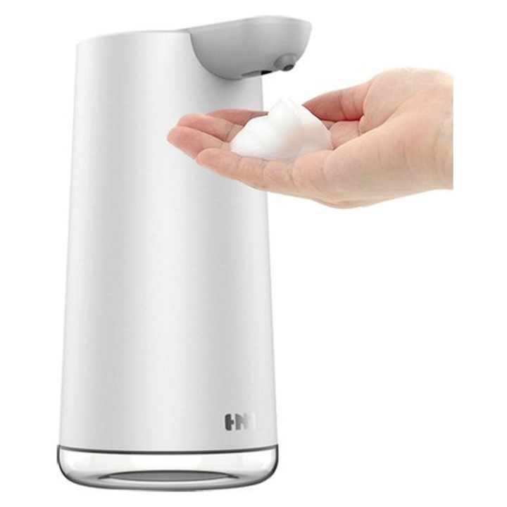 Automata szappanadagoló 350ml, érintésmentes, IPX7, mágnesesen tölthető, fehér