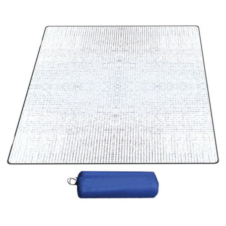 Kemping izoprén matrac 200x200cm EVA hab alumínium összecsukható vízálló