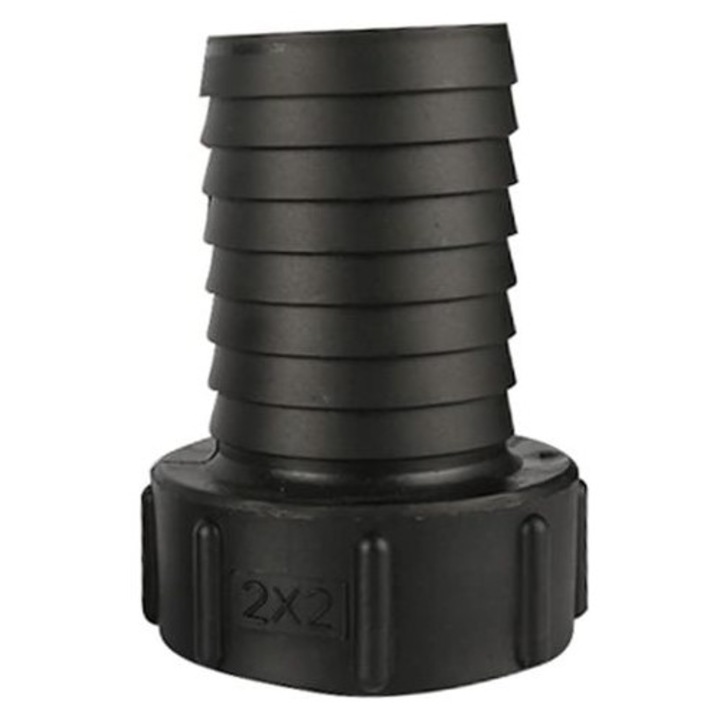 IBC tartály adapter 60mm-ről 50mm-es tömlőre, műanyag, ellenálló