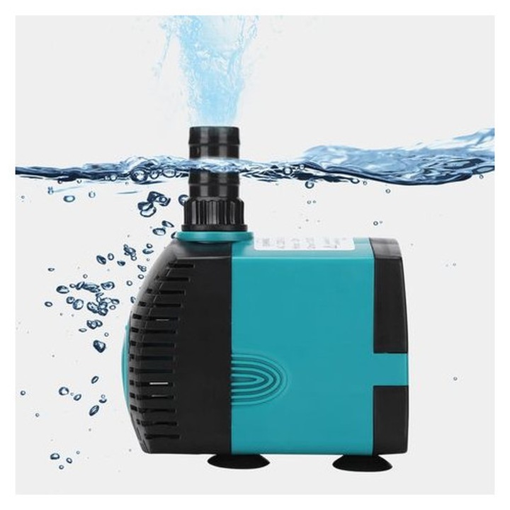 Pompa submersibila apa 15W, reglabila, silentioasa, 220V, 5ft cablu