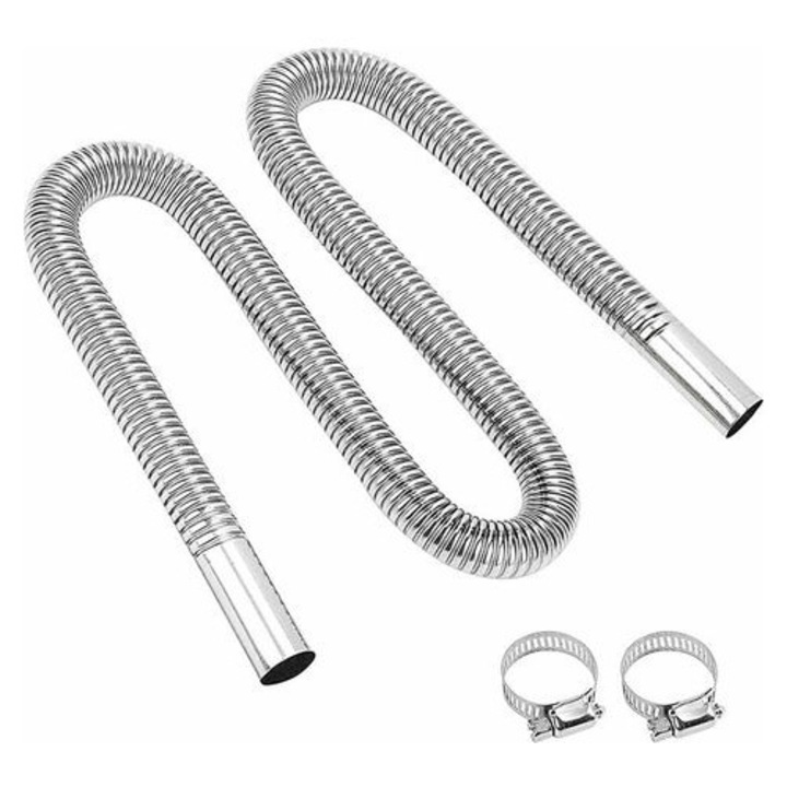 Tuyau de evacuare incalzire auto 120cm inox flexibil 2.4cm