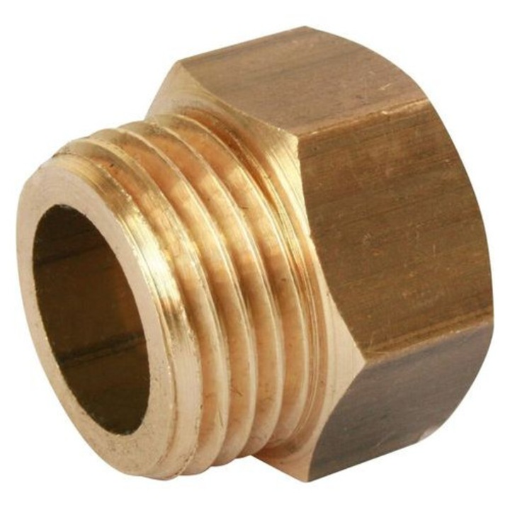 Egyenes réz csatlakozó 15x21mm, 2 darabos készlet, szürke