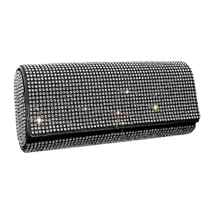 Suport ochelari auto rhinestone alb 16x7x3.5cm