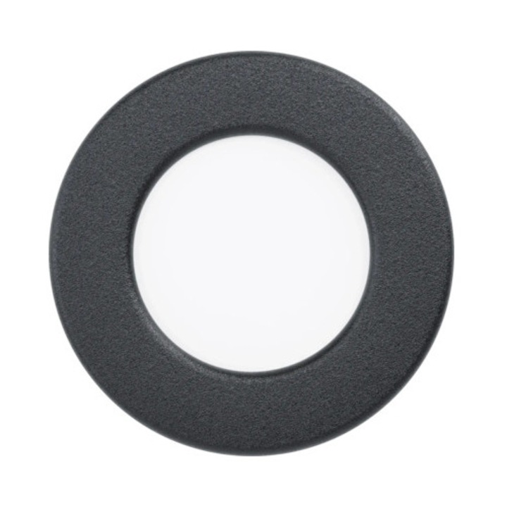 Spot LED incastrat Eglo Fueva 6, 3W 450 lumeni, negru