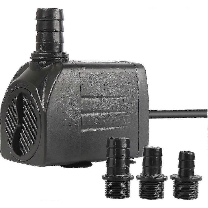 Merülő szivattyú 25W 1500L/H fekete 1.5m kábel 3 fúvóka