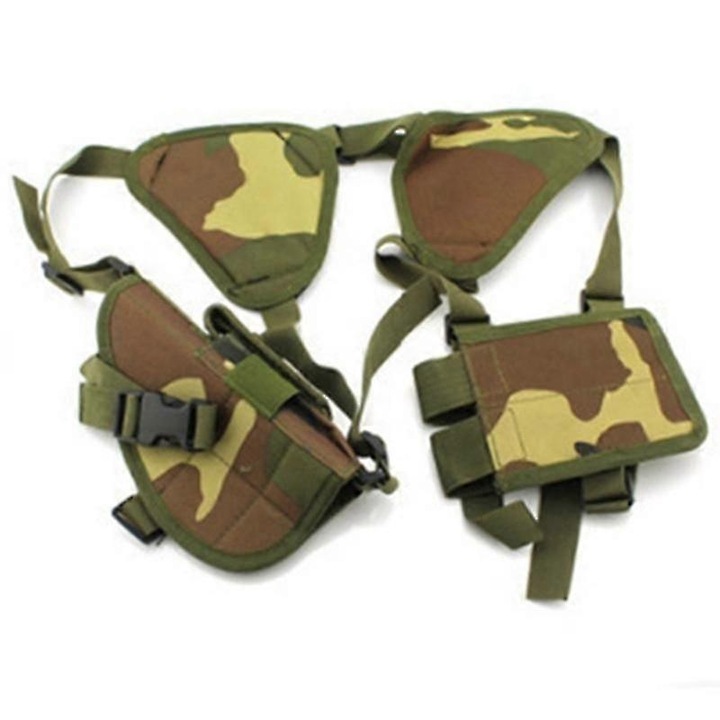 Geanta umar subbrat nylon camuflaj woodland set