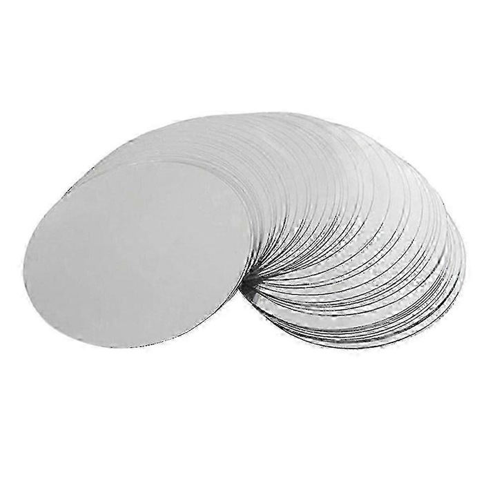 Set 300 discuri turnare vin argintii 7.6cm subtiri PET antipicurare