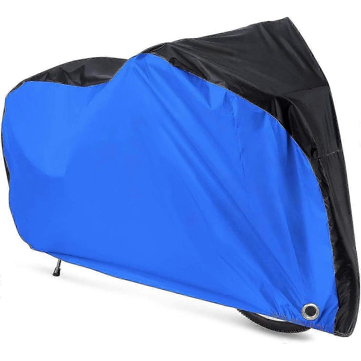 Husa bicicleta impermeabila 200x70x110cm negru albastru set