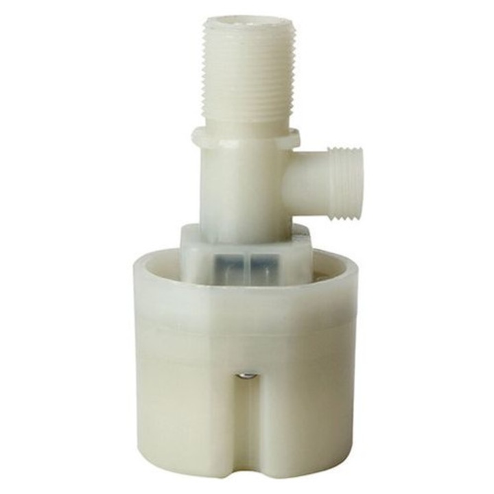 Клапан за контрол на нивото на водата 3/4, компактен, бял, 3/4" x 1/2"