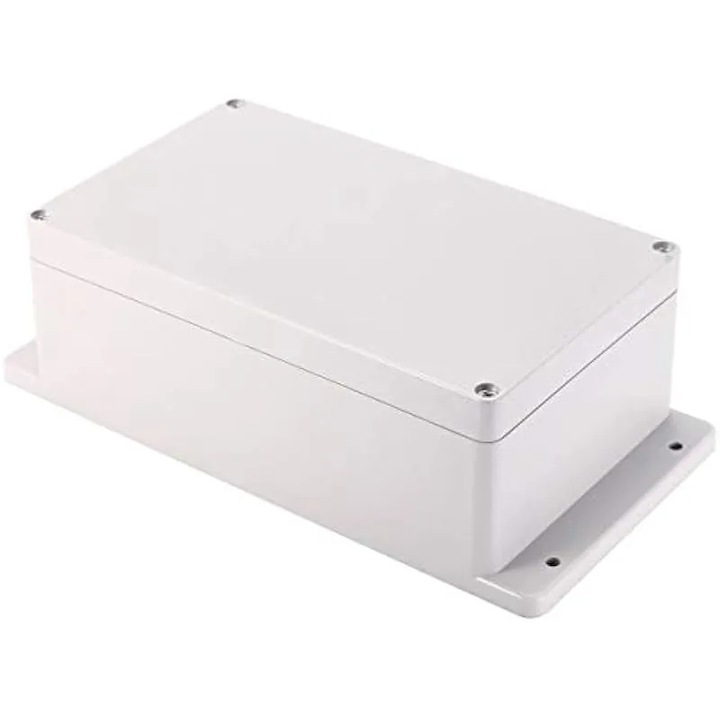 Cutie conexiuni 158x90x64mm plastic gri deschis impermeabila