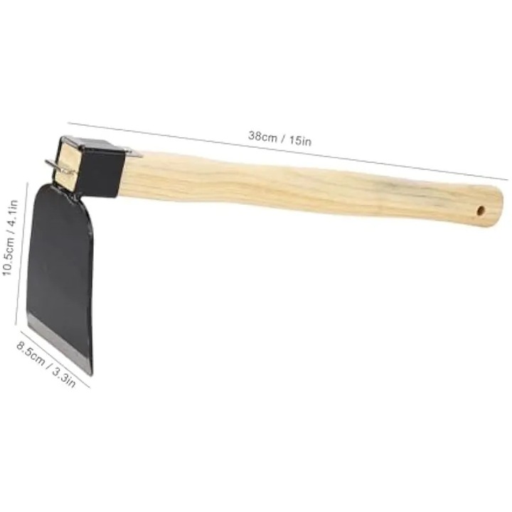 Lopata manuala pentru gradina, lemn ergonomic, otel carbon, 35x15cm