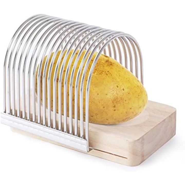 Taietor cartofi si legume, inox, 14x8x11cm