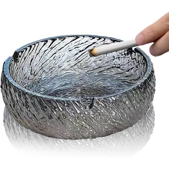 Üveg hamutartó, 14x14x5cm, 3 horony, szürke, időjárásálló