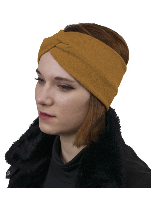 Arabesque turbán fejpánt, 11cm széles, univerzális méret, méz