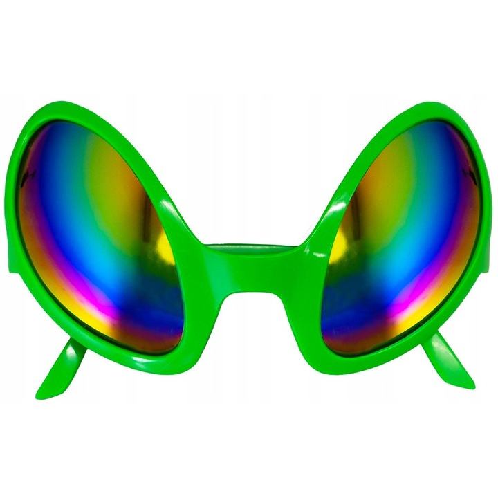 UFO parti szemüveg holografikus hatással 14x7cm