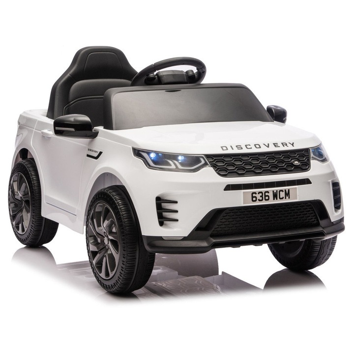 Lean Cars Land Rover Discovery elektromos kisautó, fehér, 95.5x52x29.5cm