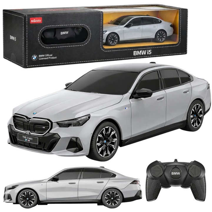 Rastar BMW i5 RC autó 1:24 szürke 20,4x8,7x6,2cm