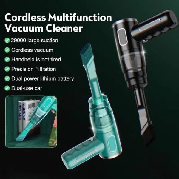Aspirator portabil fara fir N3 29000PA (29CJ-K0274-260711-190), 29.000 Pa, 120 W, baterie 2000 mAh, umed/uscat, cu tub lung, perie si filtru, negru