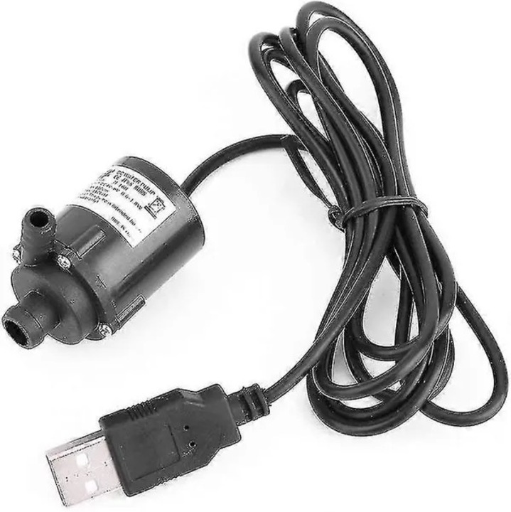 Mini kefe nélküli merülő szivattyú 150L/h 5V USB