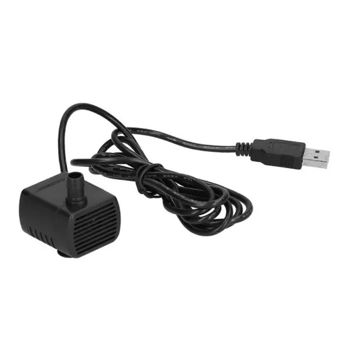 Mikro merülő vízpumpa 0510 ABS 5V 170L/H 100cm 8mm