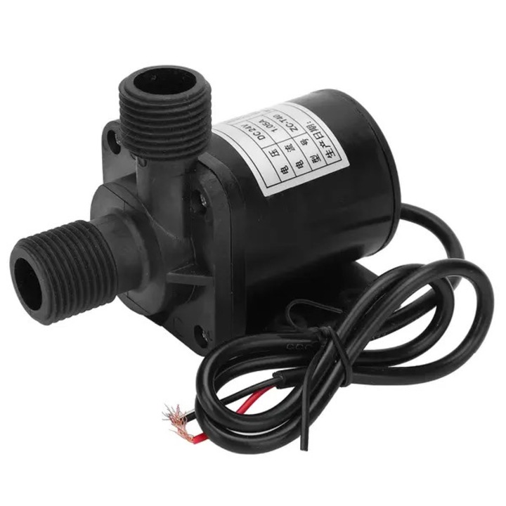 Mini DC keringető szivattyú, ZC-T40 modell, 1320L/H, IP68, 24V, 20.3x20.3mm