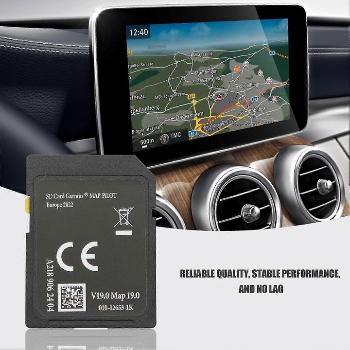 Card SD navigatie GPS Europa pentru Mercedes-Benz, multilingv, 2022-2023