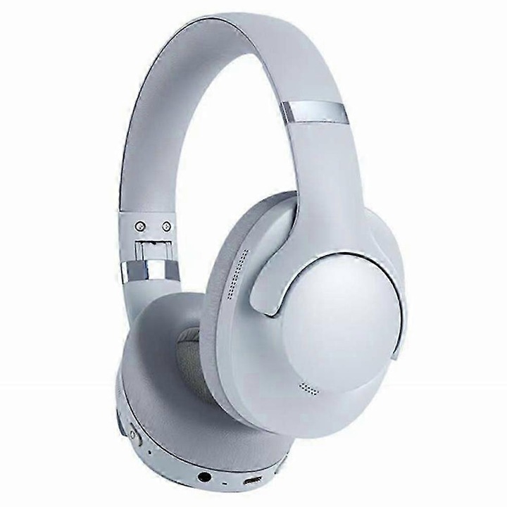 Vezeték nélküli Bluetooth 5.3 fejhallgató, ANC, összecsukható, fekete, 37 óra üzemidő