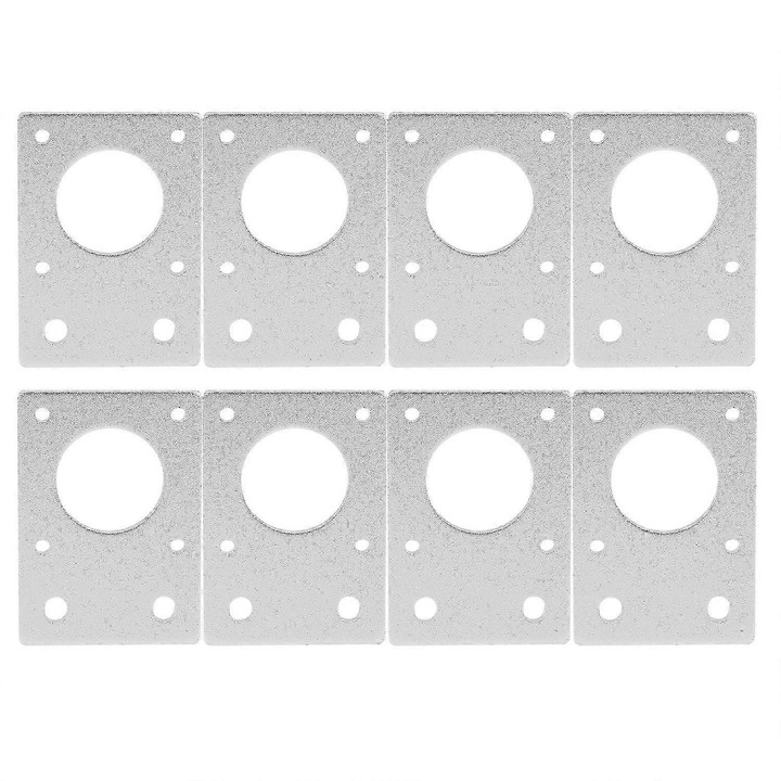 8 db léptetőmotor tartó alumínium 42x60x2.5mm ezüst