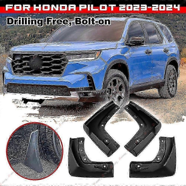 Комплект от 4 черни калобрана за Honda Pilot 2023-2024