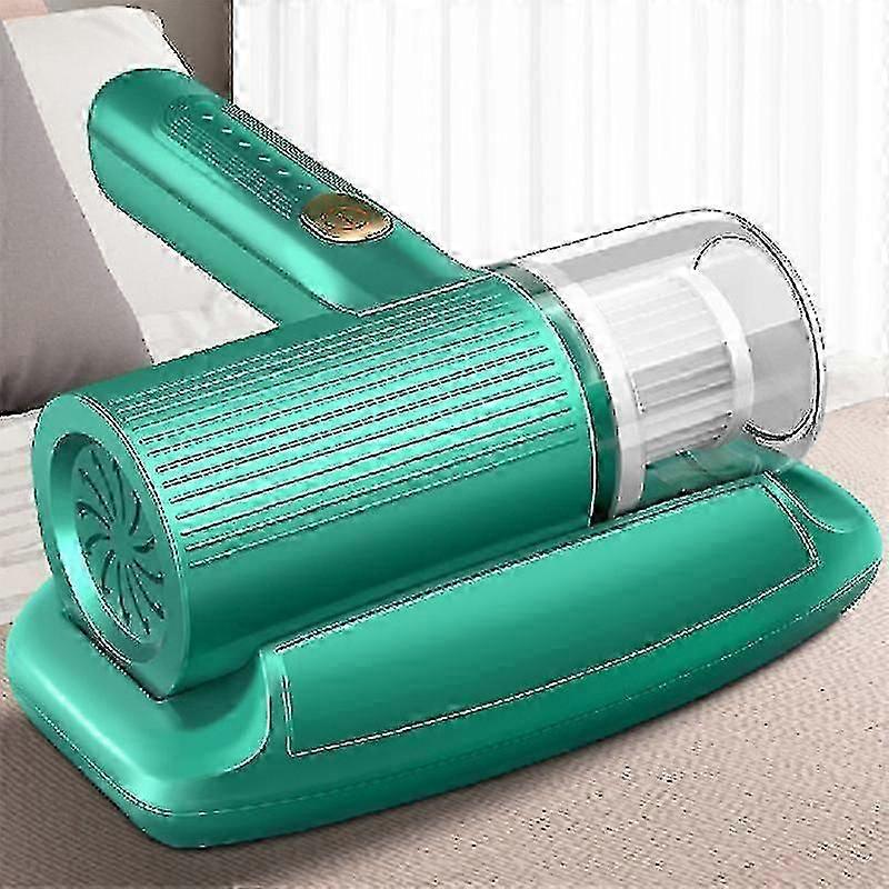 Aspirator portabil fara fir, capacitate 2000mAh, alb-verde, 23x22.5x11cm