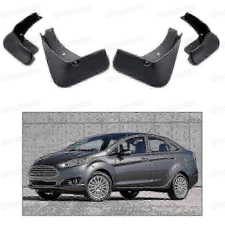 Калници за Ford Fiesta Седан 2014-2017, черен, комплект